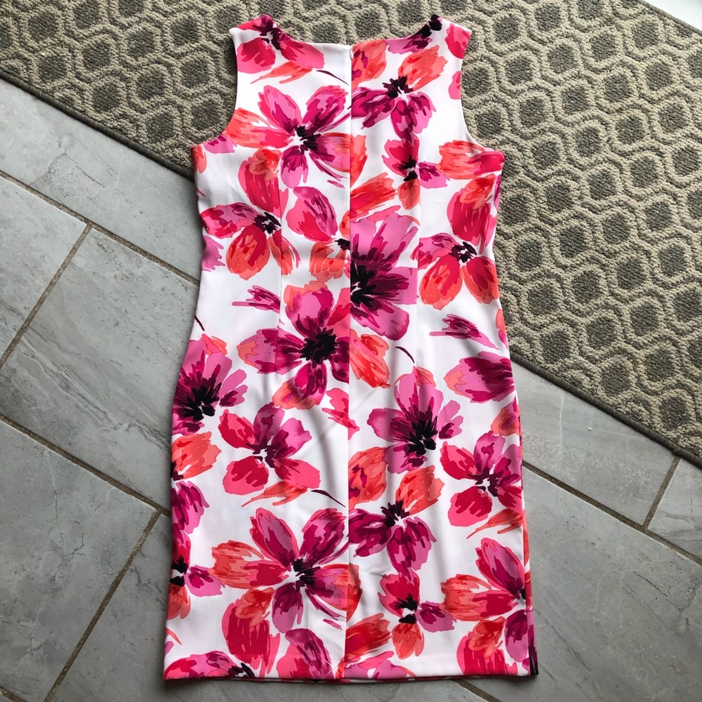 Mario Serrani Italy Sleeveless Shift Dress Fuchsia Size 12 - Picture 6 of 8
